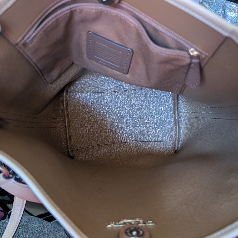 Coach Beige Celestial Shoulder Bag - Picture 4 of 4